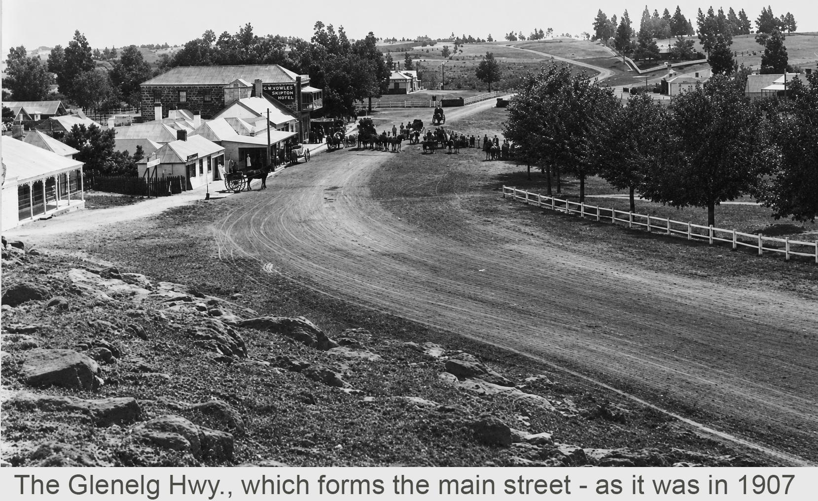 The Glenelg Hwy. as it was in 1907